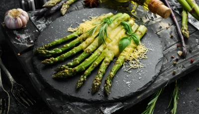 Asperges rôties au parmesan