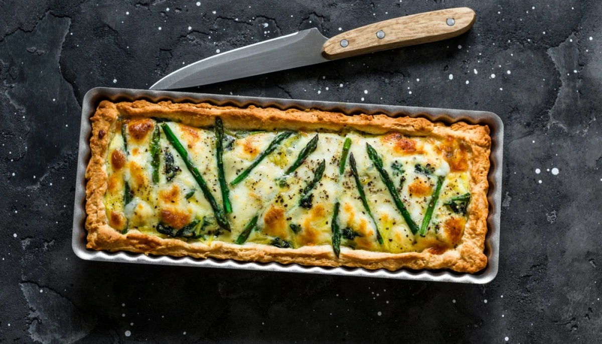 Gratin d'asperges à la mozzarella