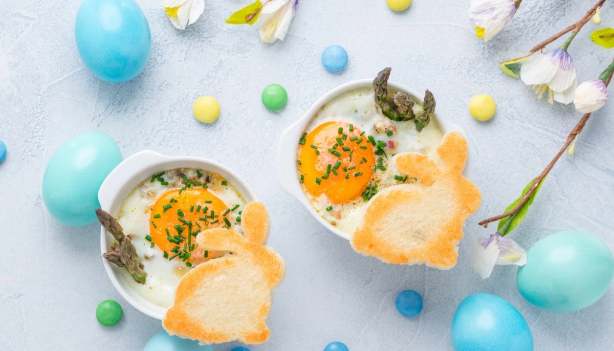 Œufs cocotte aux asperges