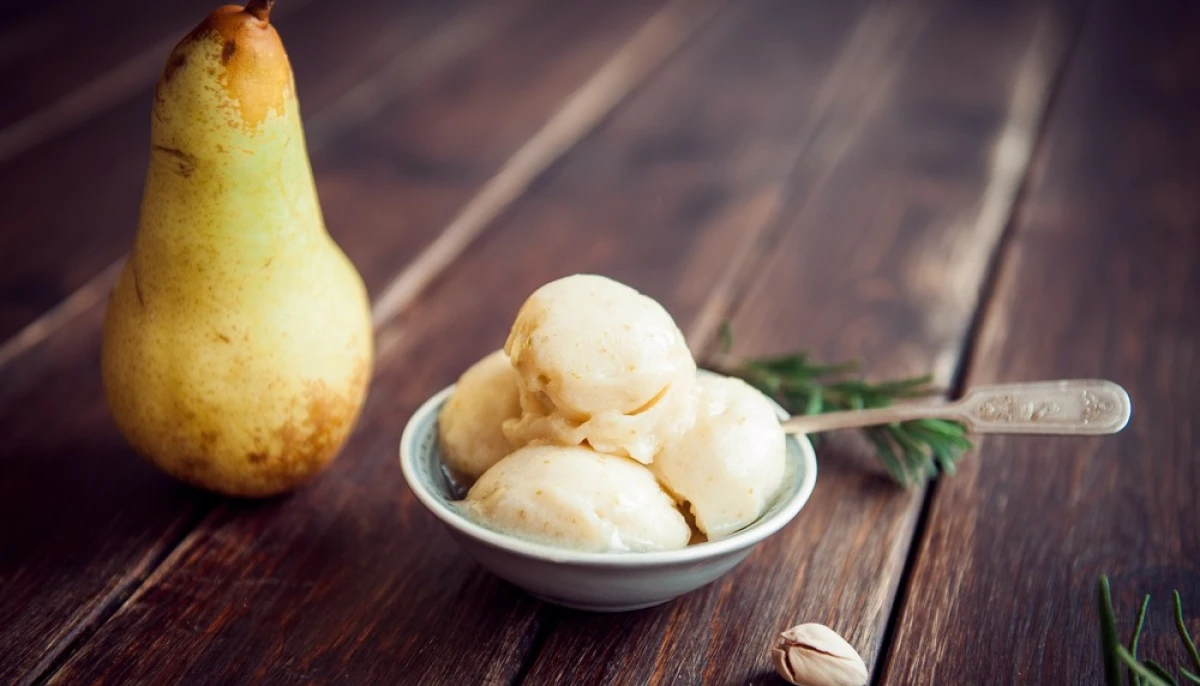 Sorbet aux poires et au citron