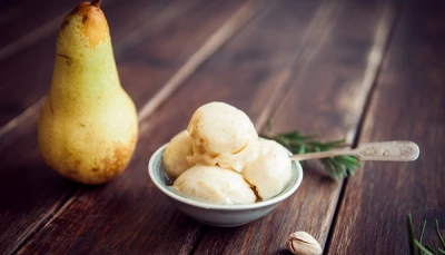 Sorbet aux poires et au citron