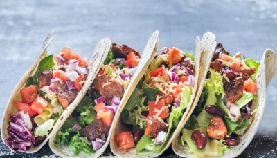 Tacos aux haricots noirs
