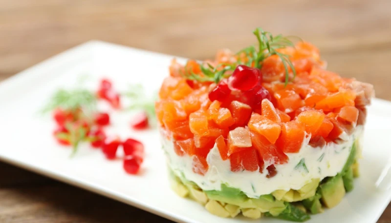 Tartare de tomates et avocat
