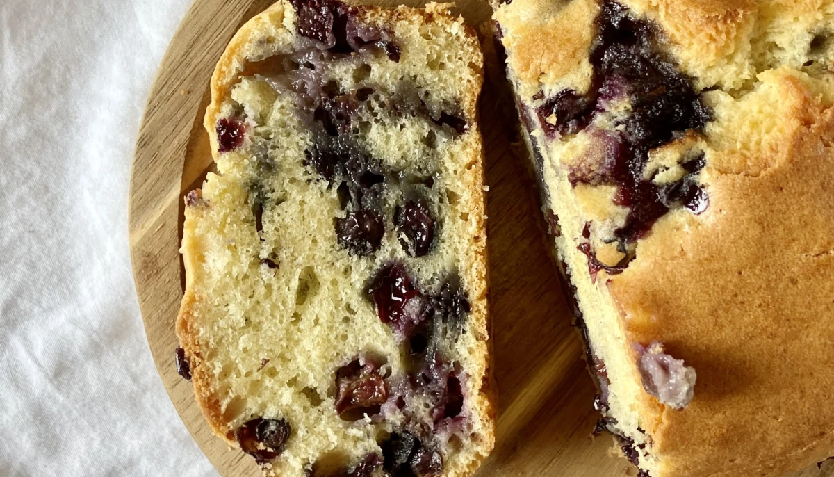 Cake aux myrtilles