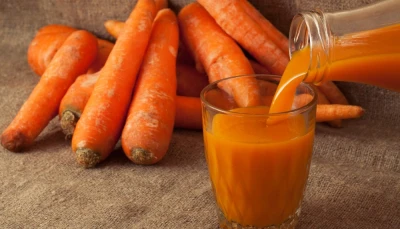 Jus de carotte et gingembre