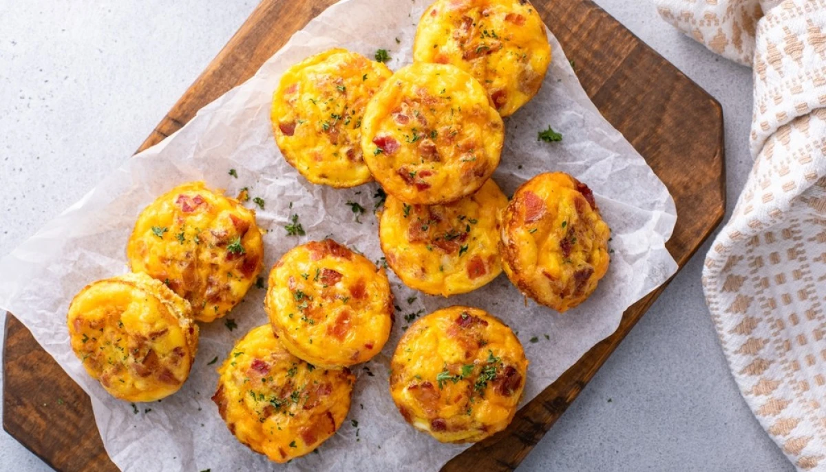 Muffins bacon pomme de terre et cheddar