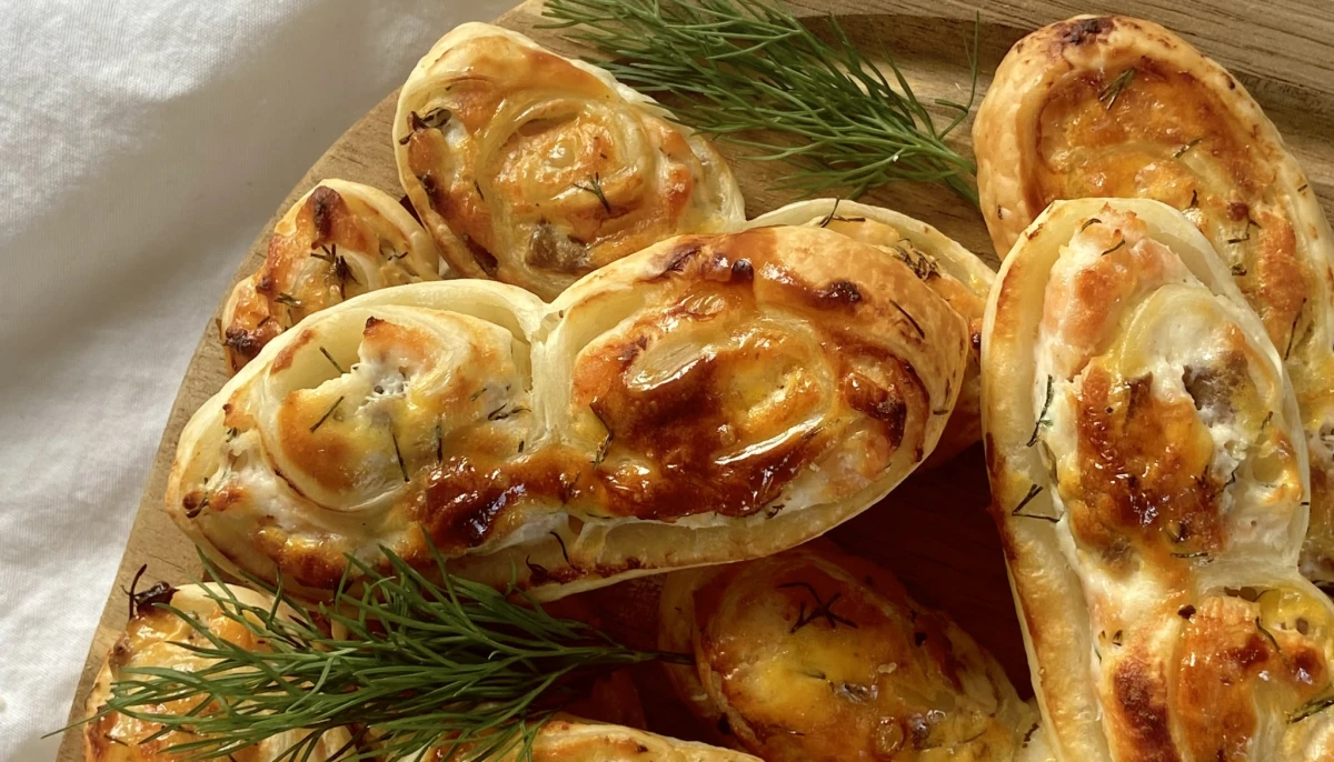 Palmiers au saumon et ricotta