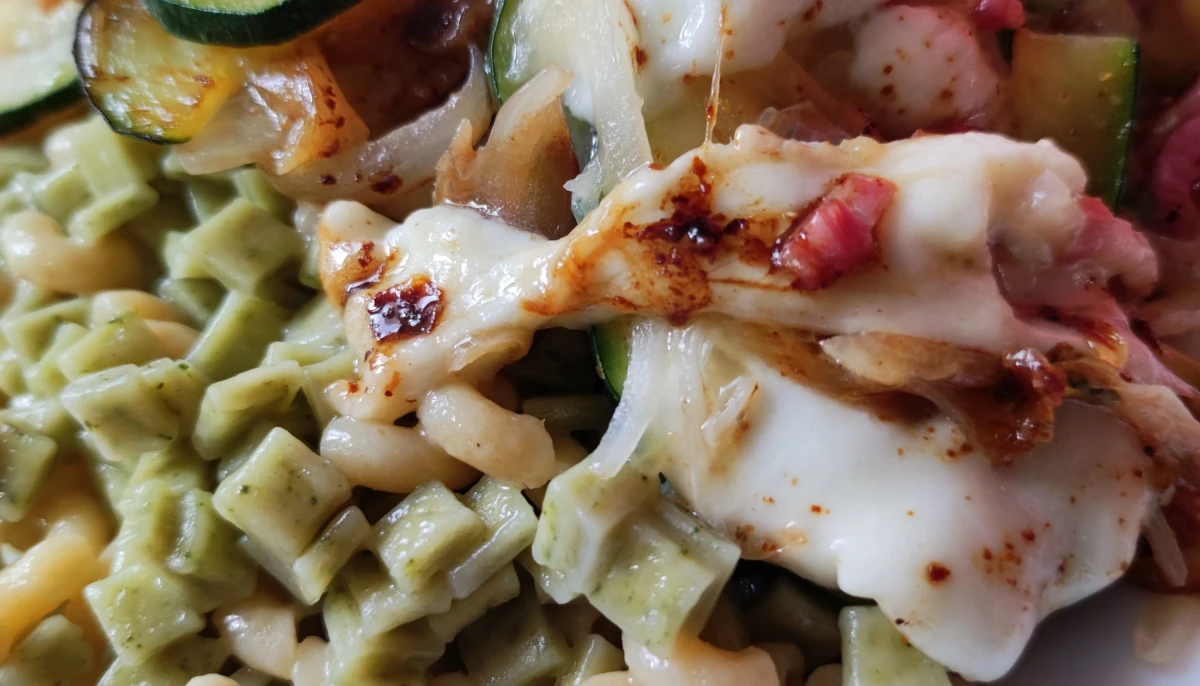 Poêlée crozets courgette mozza