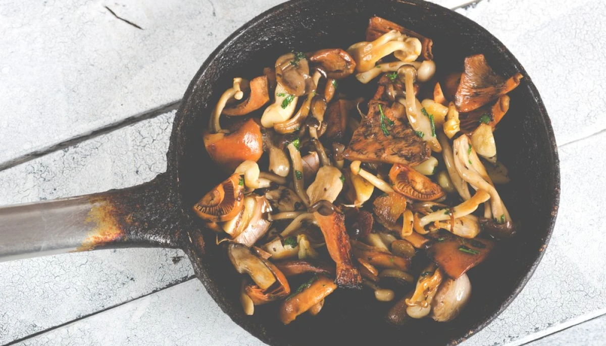 Poêlée de champignons à l'ail