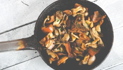 Poêlée de champignons à l'ail