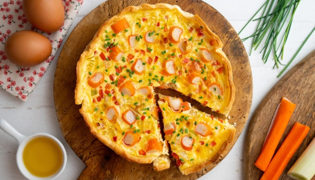 Quiche au surimi