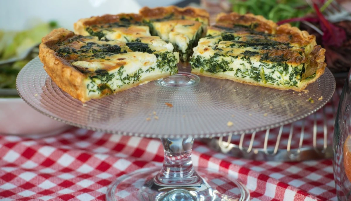 Quiche aux épinards et fromage de chèvre