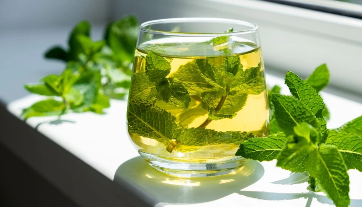 Thé glacé à la menthe