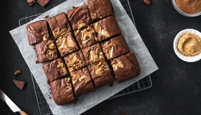 Brownie chocolat et beurre de cacahuète