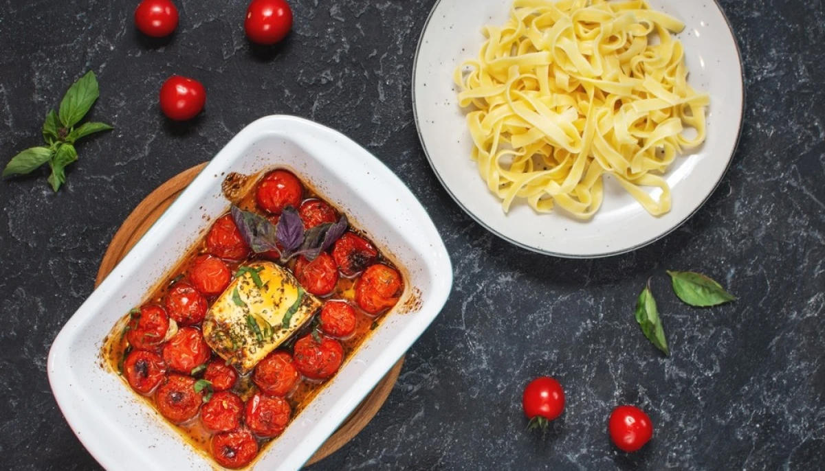 Feta pasta aux tomates cerises