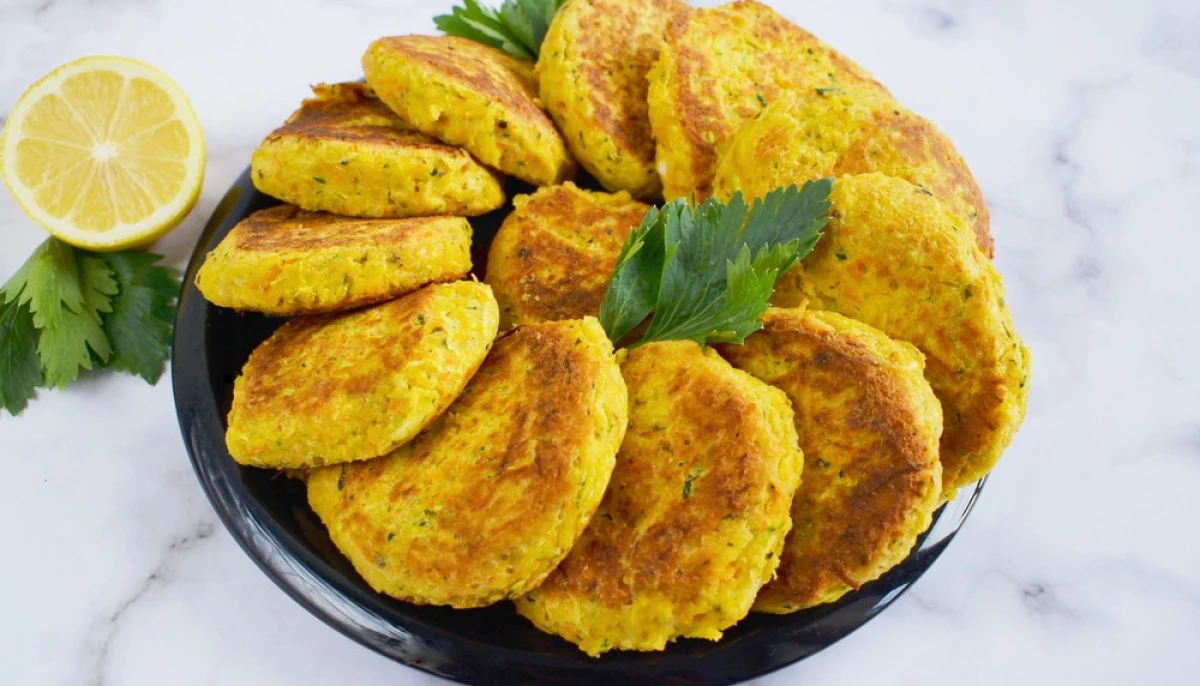 Galettes de lentilles corail et courgette