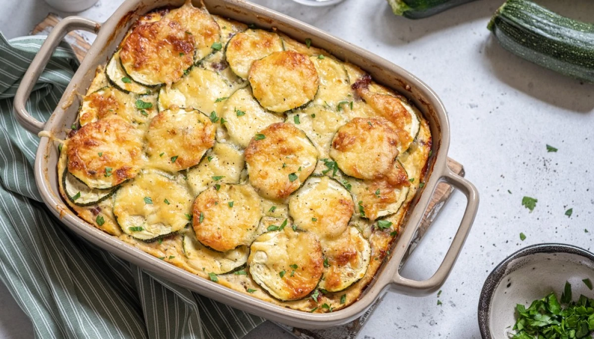Gratin de courgettes au fromage