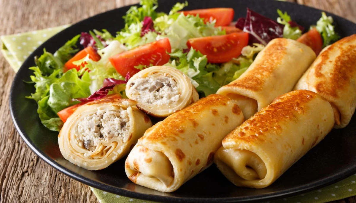 Crêpes farcies au poulet