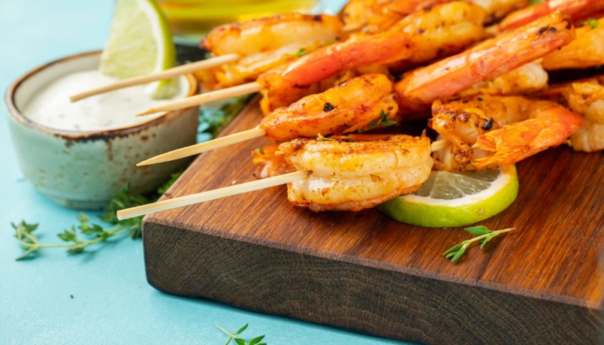 Brochettes de crevettes à la thaïlandaise