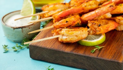 Brochettes de crevettes à la thaïlandaise