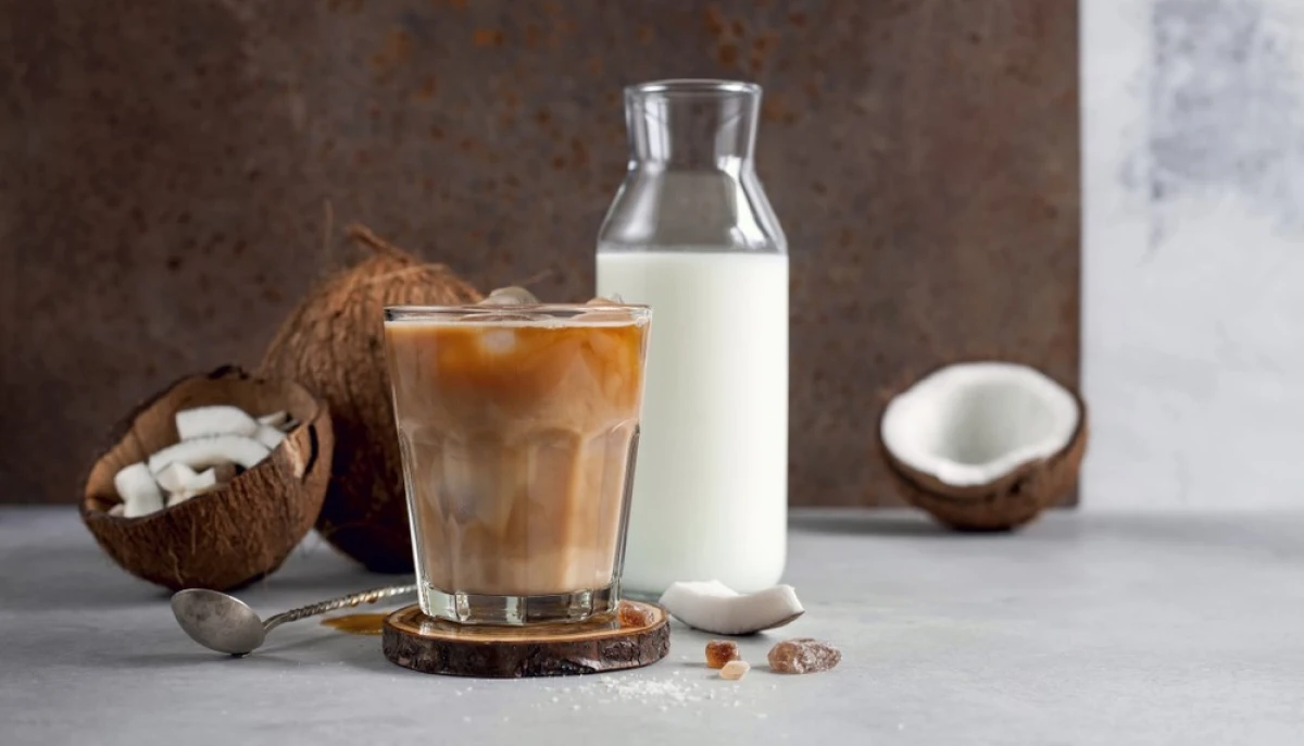 Café glacé au lait de coco