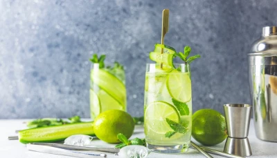 Cocktail de concombre et citron