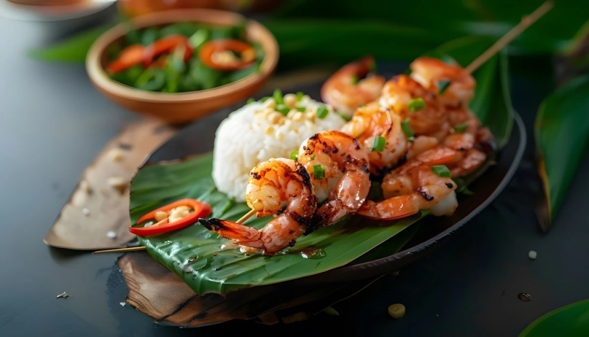 Gambas à l'ail et au piment