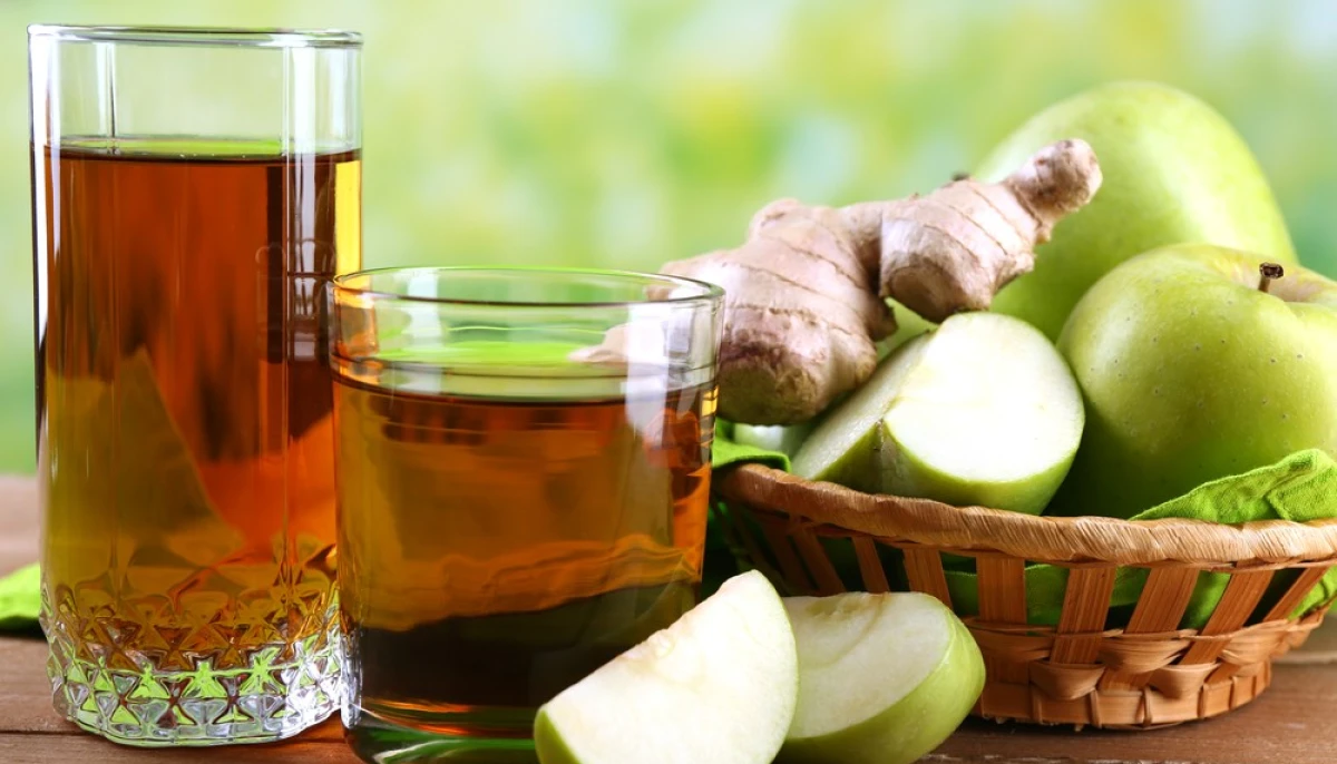 Jus de pomme et gingembre