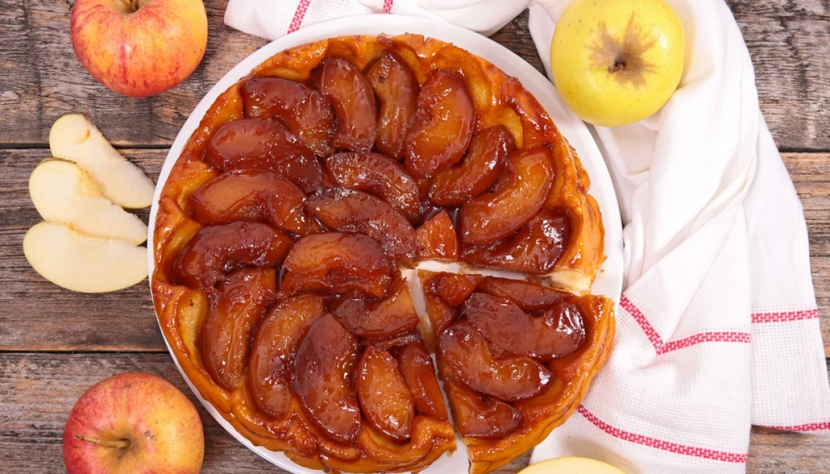 Tarte tatin aux pommes caramélisées