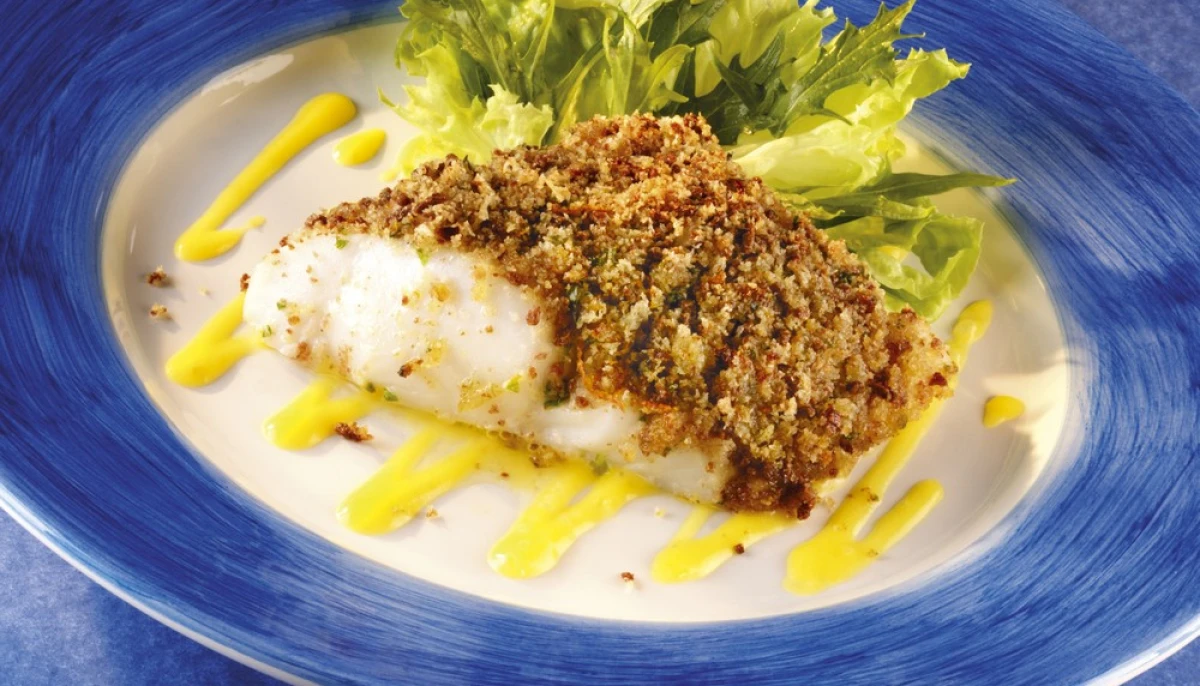 Cabillaud en croûte de pistache