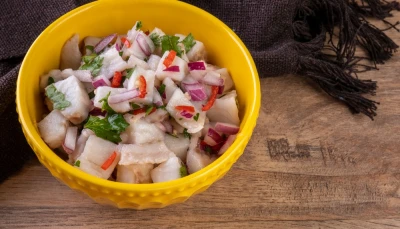 Ceviche de poisson citronné
