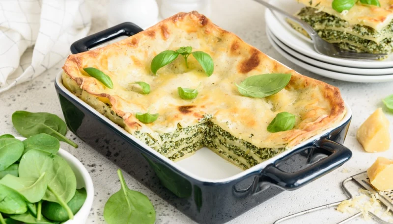 Lasagnes aux épinards et ricotta