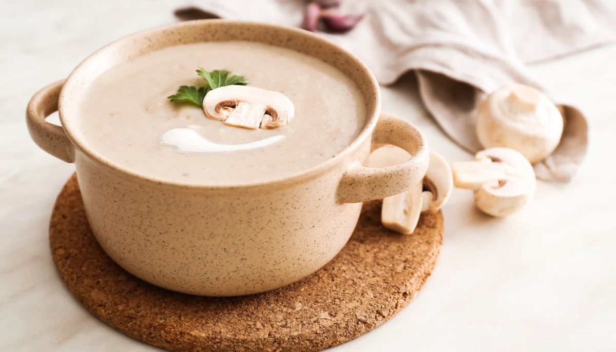 Velouté de champignons maison