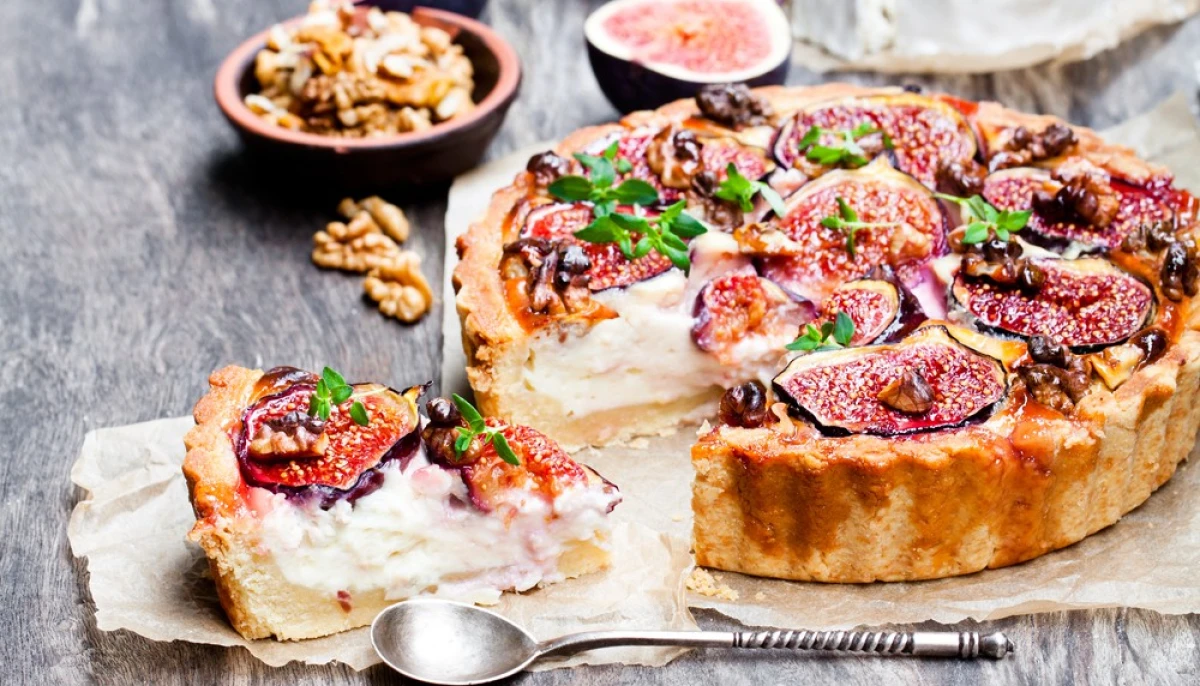 Tarte aux figues et fromage de chèvre