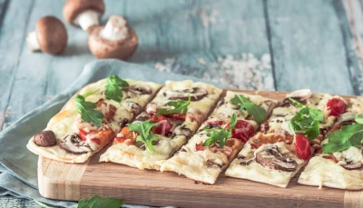 Tarte flambée végétarienne