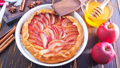 Tarte rustique aux pommes et cannelle