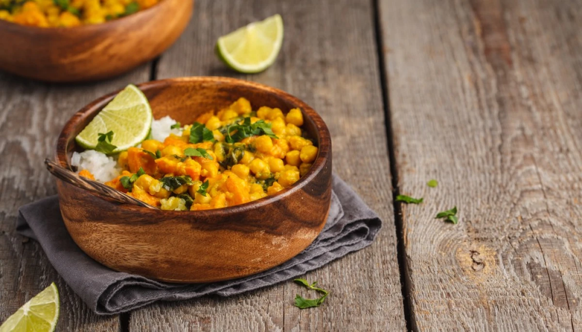 Curry de pois chiches et patates douces
