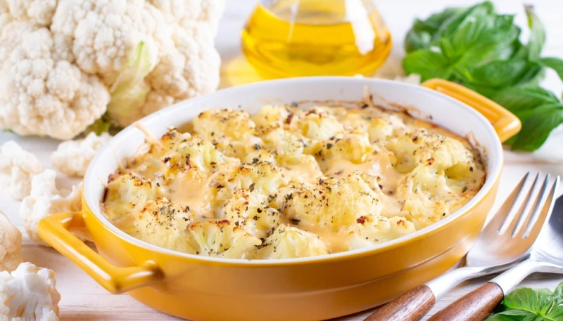 Gratin de chou-fleur et béchamel maison