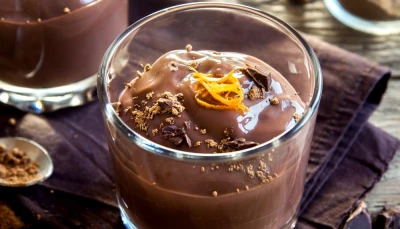 Mousse au chocolat et zestes d’orange