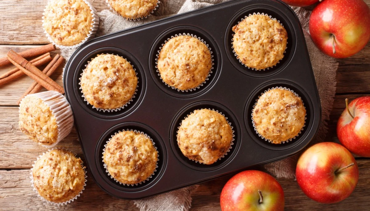 Muffins aux pommes et épices douces