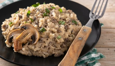 Risotto aux cèpes et parmesan