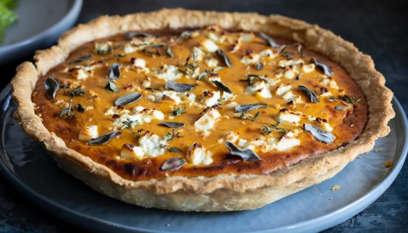 Tarte aux courges et feta