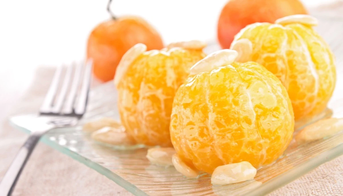 Clémentines caramélisées au miel et amandes