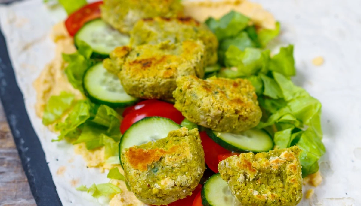 Galettes de pois chiches et épinards