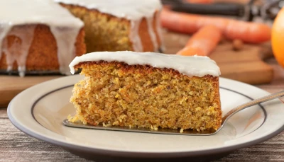 Gâteau aux carottes et glaçage citron