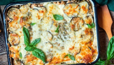 Gratin de polenta aux légumes confits