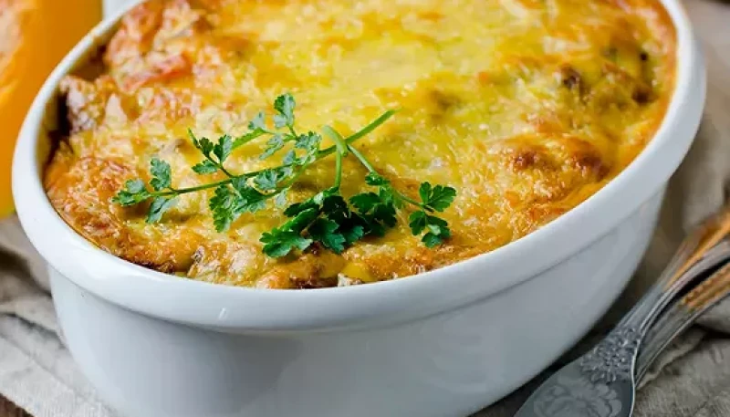Gratin de pommes de terre et potimarron au fromage