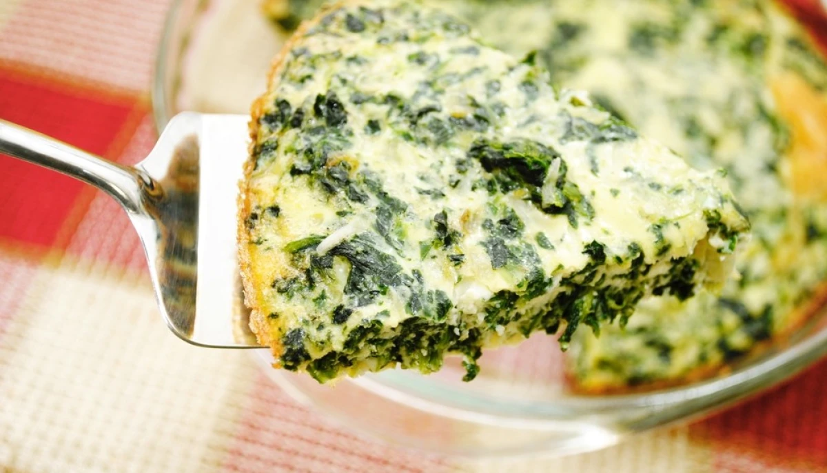 Quiche sans pâte aux épinards et feta