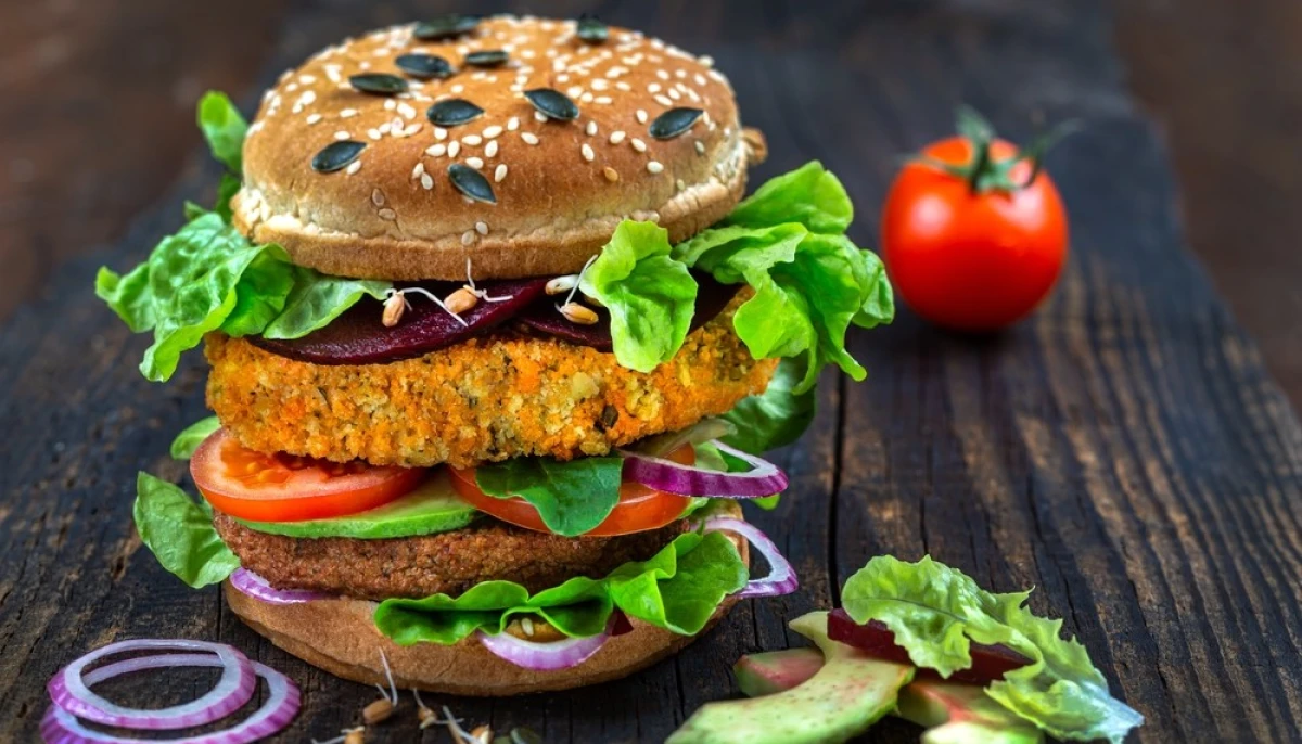 Burger végétarien aux pousses de soja