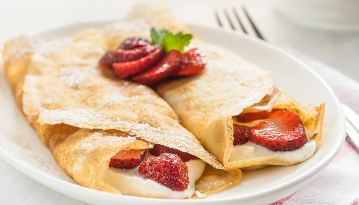 Crêpes à la fraise et au mascarpone